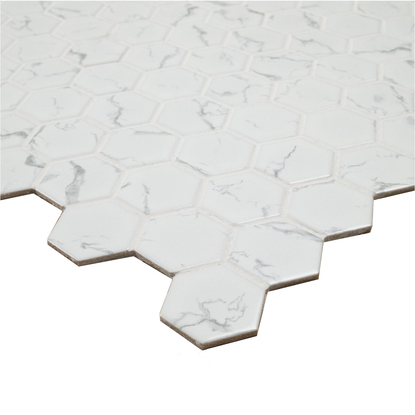 MSI Carrara Matte 2" Hexagon Tile