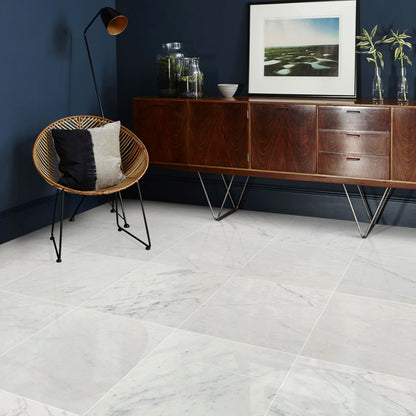 Carrara White Marble Polished Floor and Wall Tile