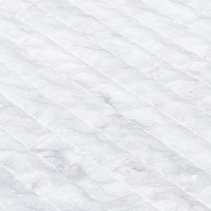 Carrara White 4"xFree Length Split-face Natural Marble Wall Tile