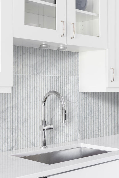 MSI Carrara White Milano Ribbo 12x24 Honed