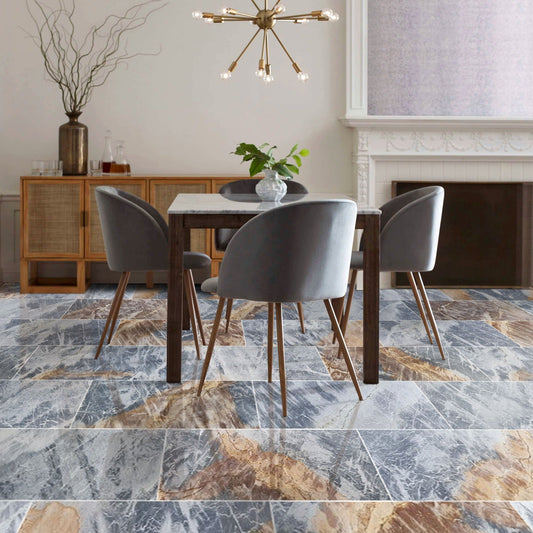 Cielo Marrone Marble Polished Floor and Wall Tile