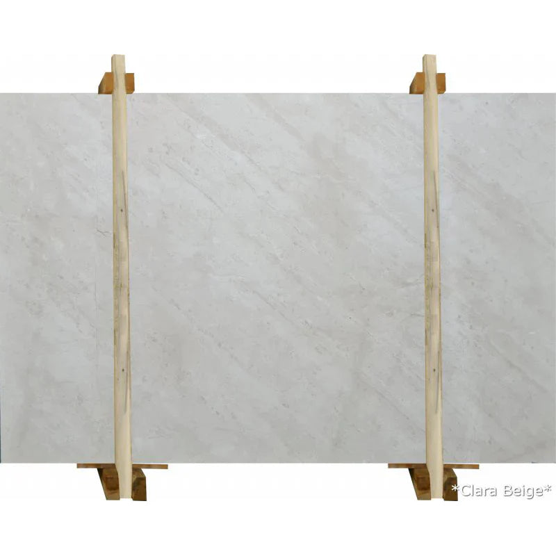 Clara Light Beige Bookmatching Polished Marble Slab