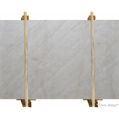 Clara Light Beige Bookmatching Polished Marble Slab