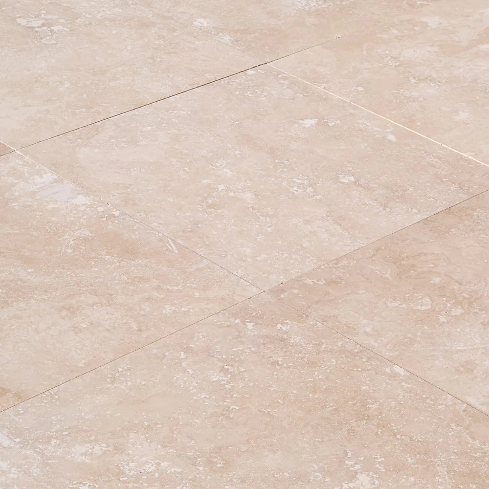 Classic Light Travertine Honed Floor and Wall Tile SKU-CLT24x24HF floor view