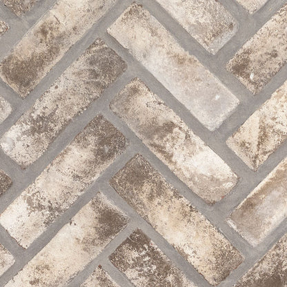MSI Doverton Gray Reclaimed Clay Brick - Herringbone