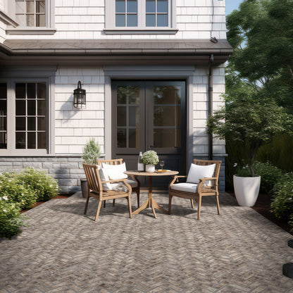 MSI Doverton Gray Reclaimed Clay Brick - Herringbone