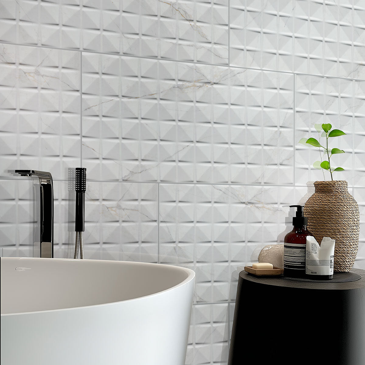 MSI Dymo Calacatta Chex White 12x24
