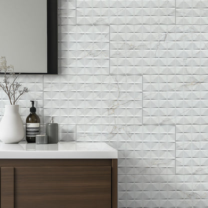 MSI Dymo Calacatta Chex White 12x24