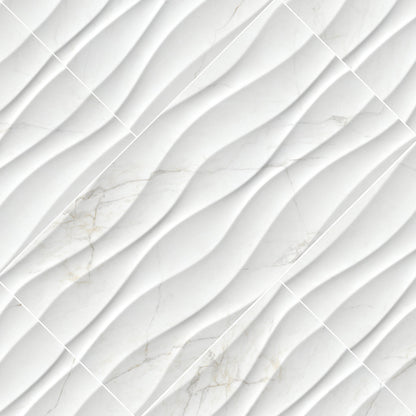 MSI Dymo Calacatta Wavy White 12x24