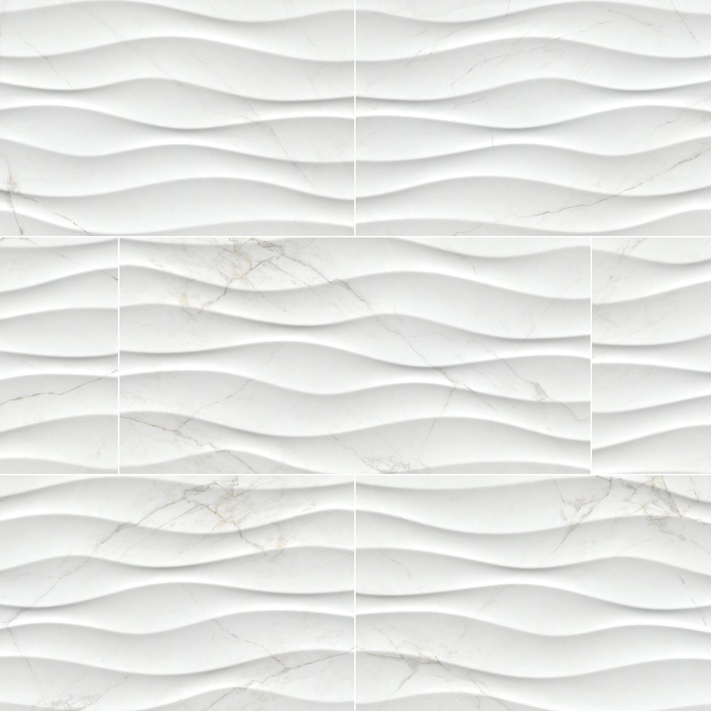 MSI Dymo Calacatta Wavy White 12x24