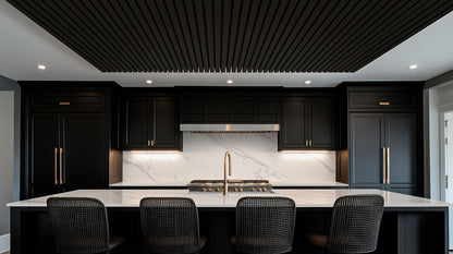 MSI Ebony Acoustic Wood Slat Panels