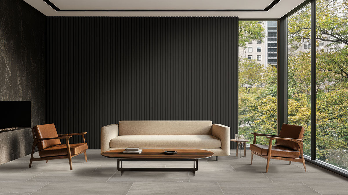 MSI Ebony Acoustic Wood Slat Panels