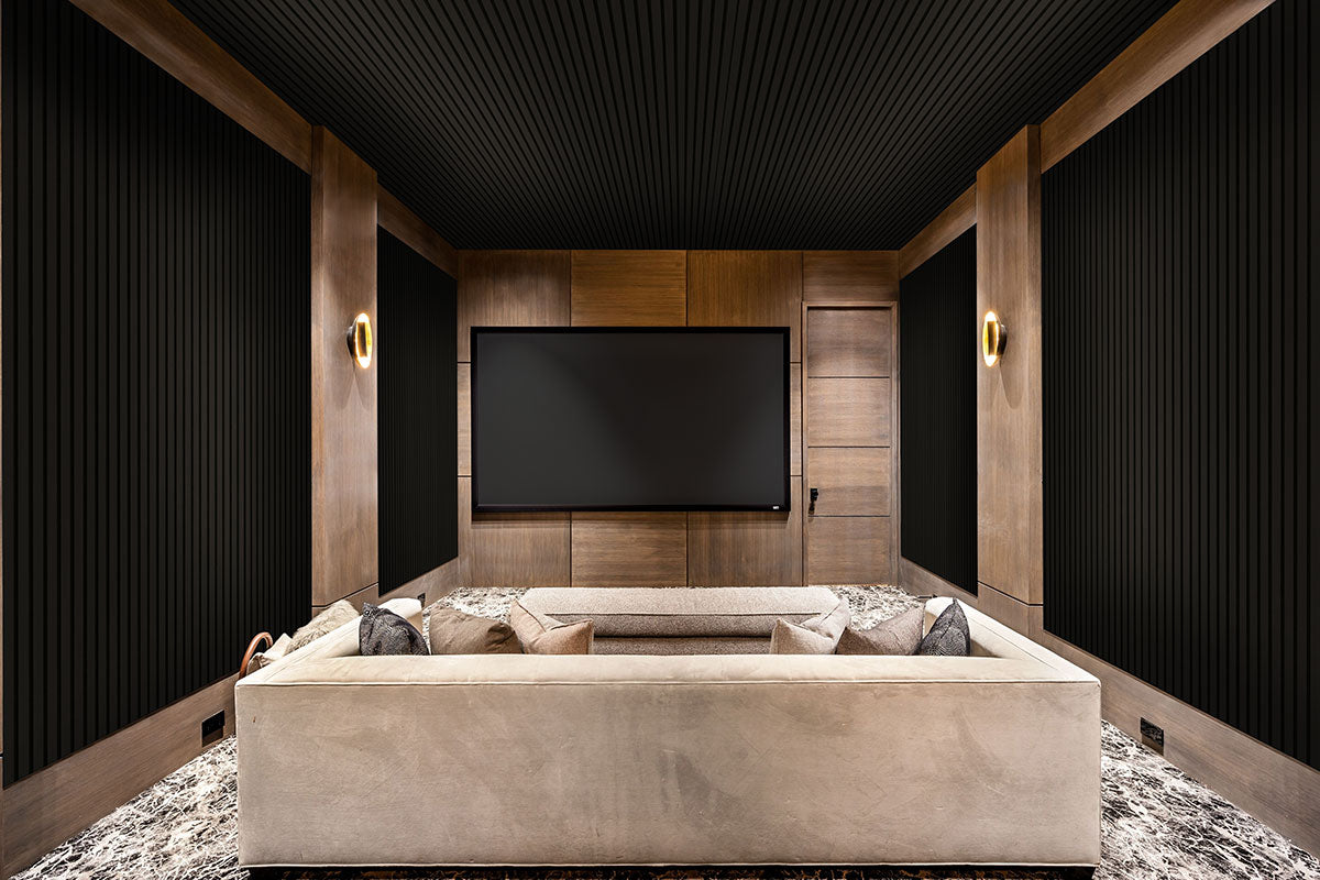 MSI Ebony Acoustic Wood Slat Panels
