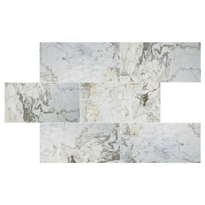 Fantasia White Exotic Marble Polished Floor and Wall Tile