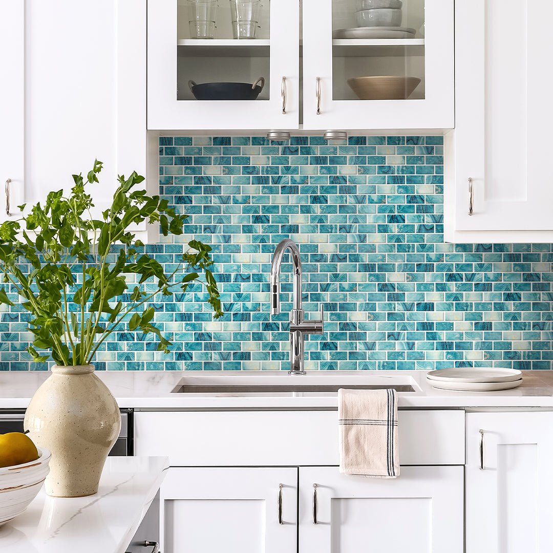 Forest Aqua, 1" x 2" - Glass Tile - view 11
