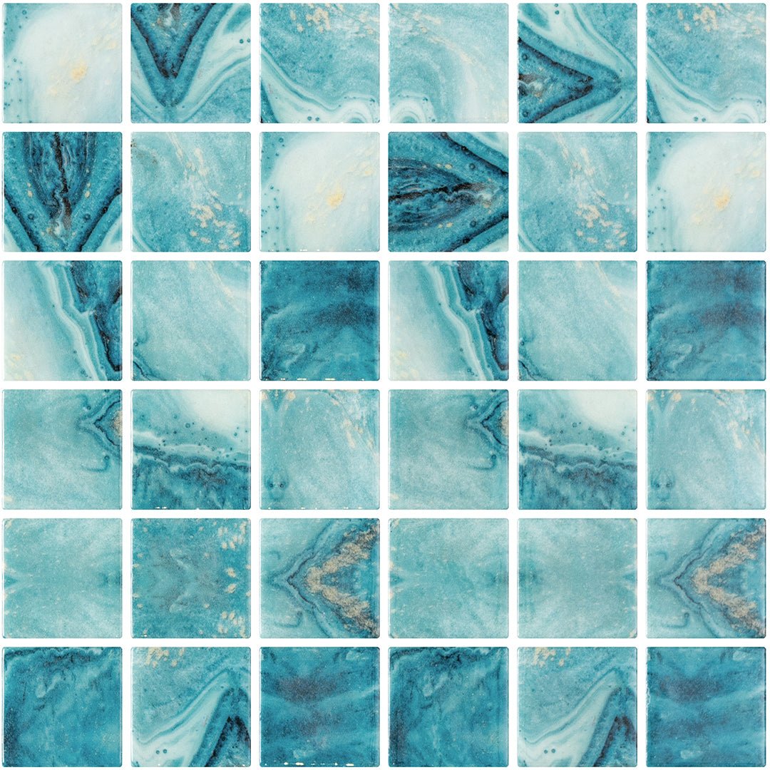 Forest Aqua, 2" x 2" - Glass Tile - view 7