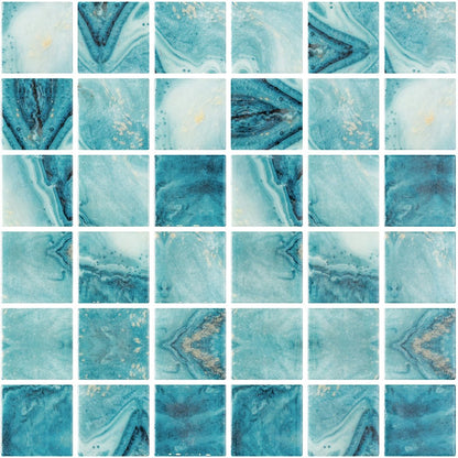 Forest Aqua, 2" x 2" - Glass Tile - view 7