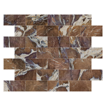 Fusion Berry Exotic Marble Polished Floor and Wall Tile