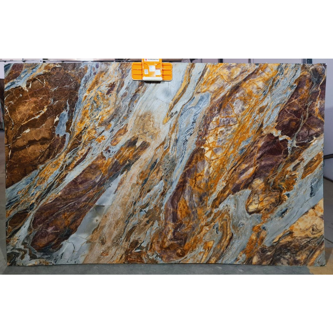 Fusion Blue Exotic Bookmatching Polished Marble Slab