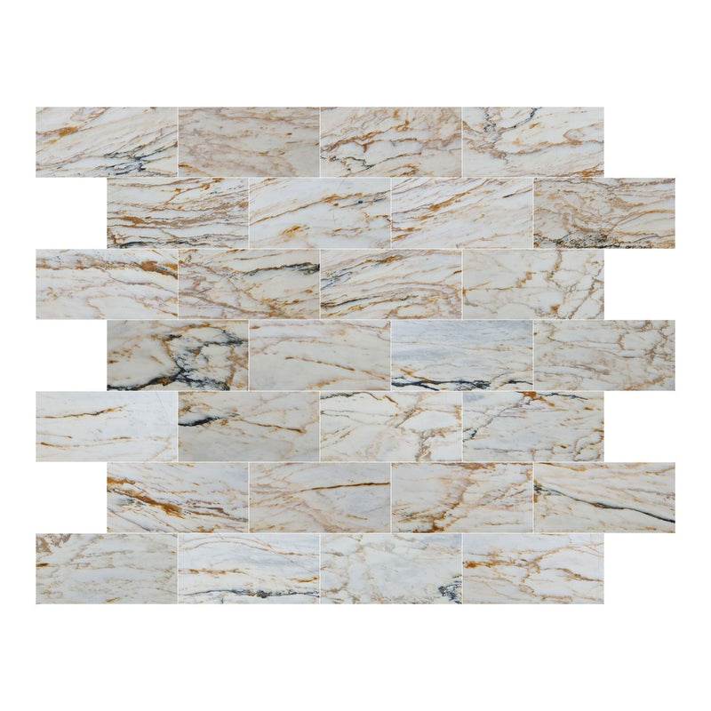 Giallo Beige Exotic Marble Polished Floor and Wall Tile