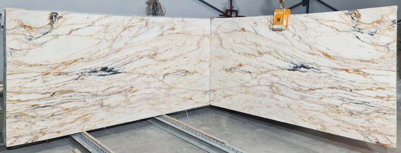 Giallo Beige Bookmatching Polished Marble Slab