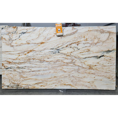 Giallo Beige Bookmatching Polished Marble Slab