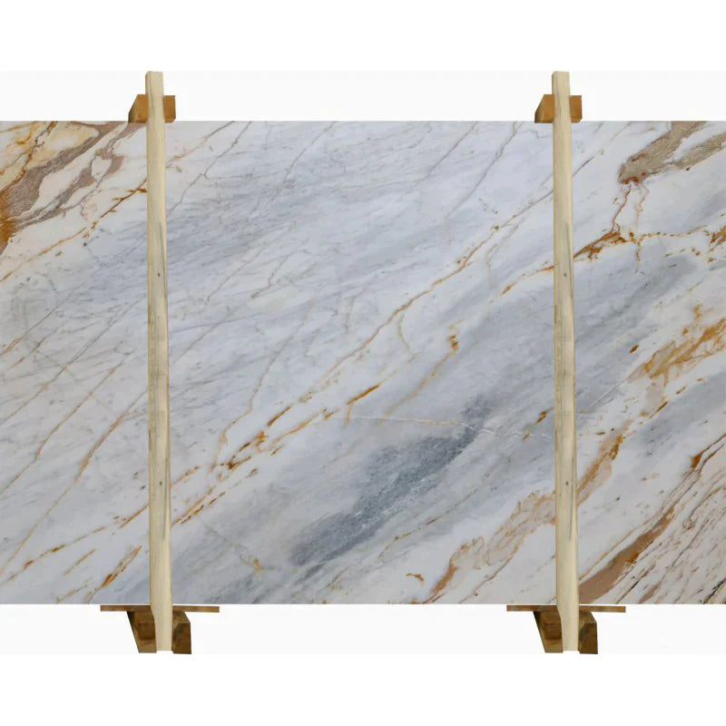 Giallo Gray Bookmatching Polished Marble Slab