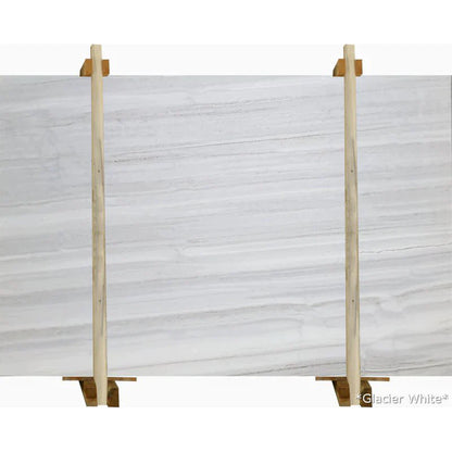 Glacier White Bookmatching Polished Marble Vein-cut Slab