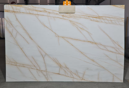 Bianco Golden Spider Bookmatching Polished Dolomite Slab