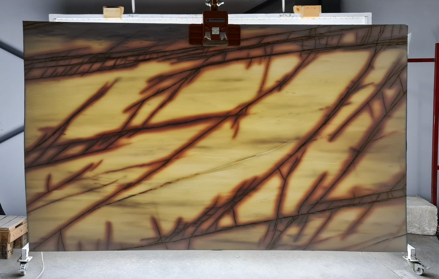 Bianco Golden Spider Bookmatching Polished Dolomite Slab