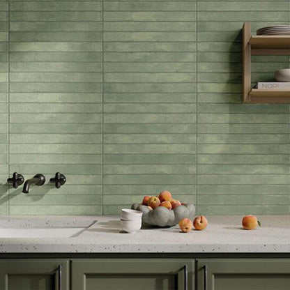 Graffiti Acquamarine, 2" x 18" - Porcelain Tile - view 12