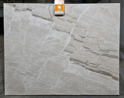 Gray String Bookmatching Polished Marble Slab