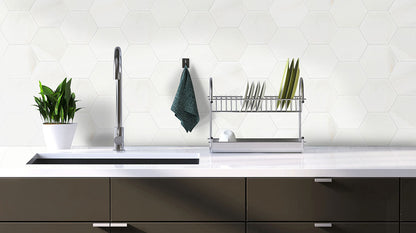 MSI Greecian White 8" Hexagon Polished