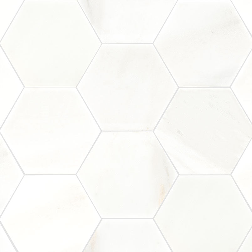 MSI Greecian White 8" Hexagon Polished