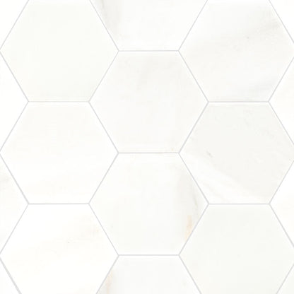 MSI Greecian White 8" Hexagon Polished