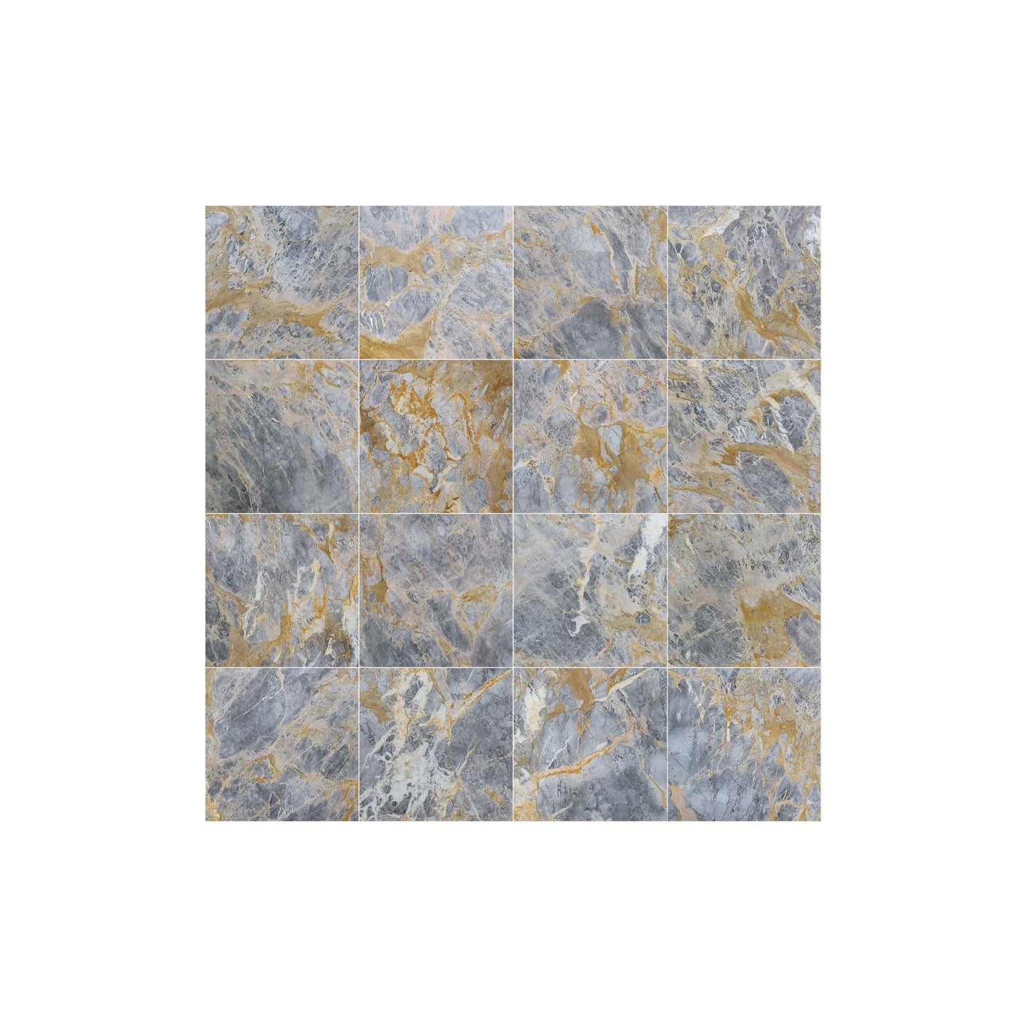 Gris Ardiente Gray Marble Polished Floor and Wall Tile