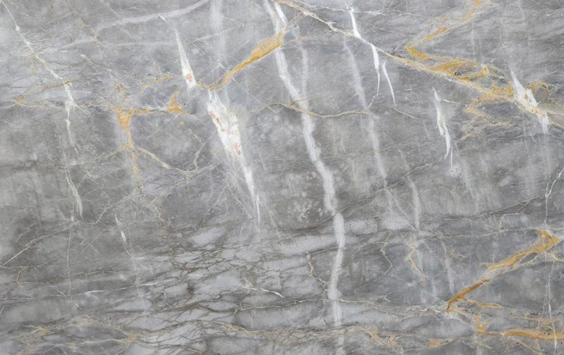 Gris Dorado Gray Bookmatching Polished Marble Slab