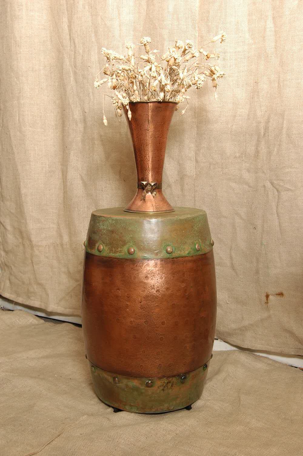 Handmade Antique Looking Copper End Table