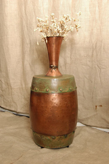 Handmade Antique Looking Copper End Table