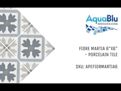 Martia, 6" x 6" - Porcelain Pool Tile - view 56