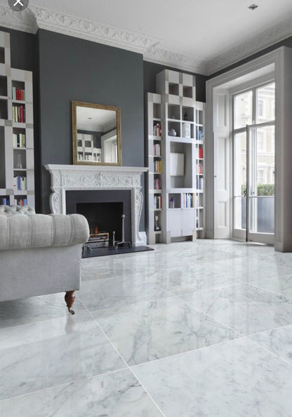 Imperial White Marble Polished Floor and Wall Tile