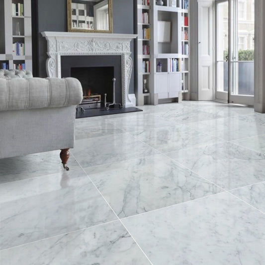 Imperial White Marble Polished Floor and Wall Tile