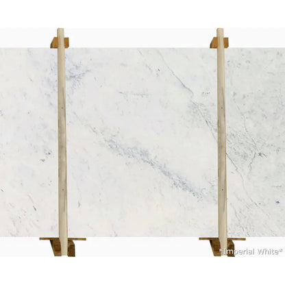 Imperial White Bookmatching Polished Marble Slab