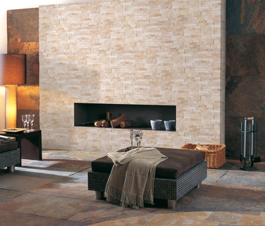 Ivory Beige Travertine Ledger Tile 6x24 – Full Truckload