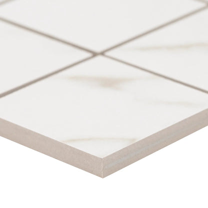 MSI Kaya Calacatta Lucca Porcelain Mosaic Wall and Floor Tile