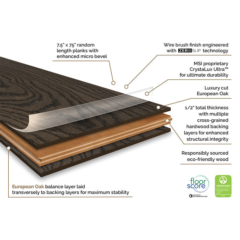 MSI Ladson®Atwood Engineered Hardwood Flooring