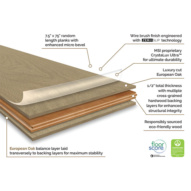 MSI Ladson®Whitlock Engineered Hardwood Flooring
