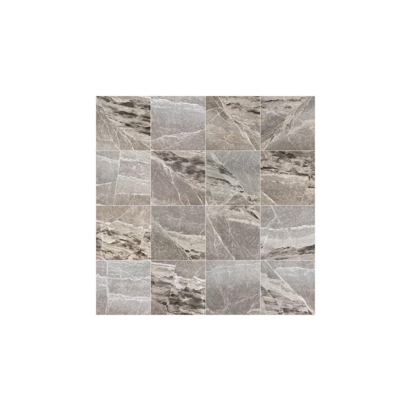 Loft Gray Marble Polished Floor and Wall Tile
