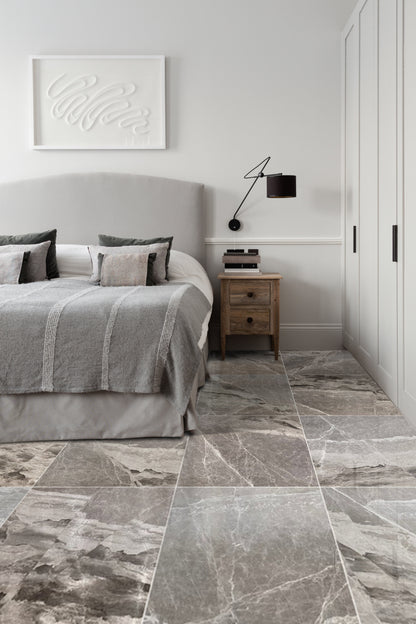 Loft Gray Marble Polished Floor and Wall Tile