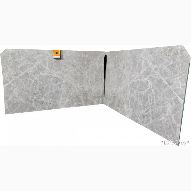 Loft Gray Bookmatching Polished Marble Slab